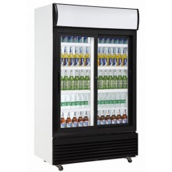Vitrine réfrigérée à boissons en 2 portes coulissantes - Capacité 750 Litres - R290 Gaz écologique